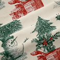 thumbnail image 5 of Manfei Christmas Tree Blackout Curtains Green Window Curtains Pack of 2 (38x45 Each), Olive Cream, 5 of 6