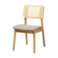 thumbnail image 2 of Baxton Studio Dannon Grey Fabric and Natural Oak Wood 5-Piece Dining Set, 2 of 10