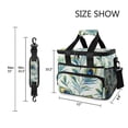 thumbnail image 3 of FORMRS Insulated Cooler Bag 24 Cans Capacity Soft Leakproof Lunch Box with Side Pockets, Peacock Feather, 3 of 7