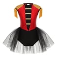 thumbnail image 1 of TTAO Costume de Danse Cirque pour Filles, Justaucorps Tutu, Fête d'Halloween, Lion, Rouge 12, 1 of 7