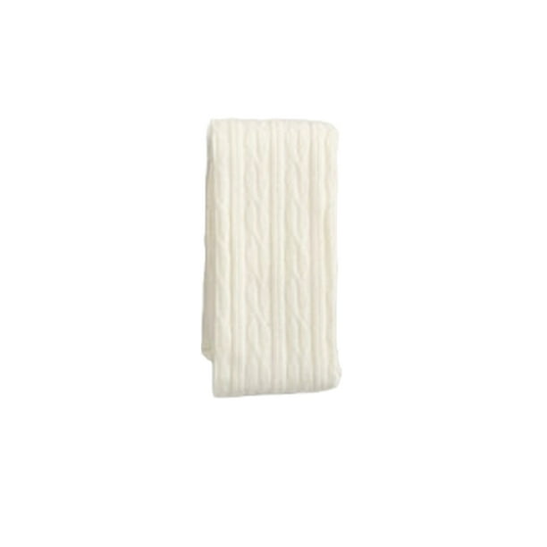 Sonducket 1 par de medias altas hasta el muslo flor de cáñamo antideslizante diseño único blanco Medias Blanco