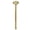 Brass, variant on Kingston Brass K210A8 Trimscape 10-Inch Rain Drop Ceiling Mount Shower Arm with Round Flange in Brushed Nickel
