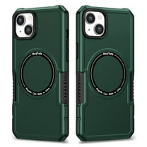 Dteck MagSafe Compatible iPhone 12 Case, iPhone 12 Pro Case, Shockproof Military Grade Protection Magnetic Rugged Case 6.1 Inch,Green