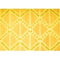 thumbnail image 1 of Ahgly Company Indoor Rectangle Abstract Yellow Contemporary Area Rugs, 8' x 10', 1 of 4