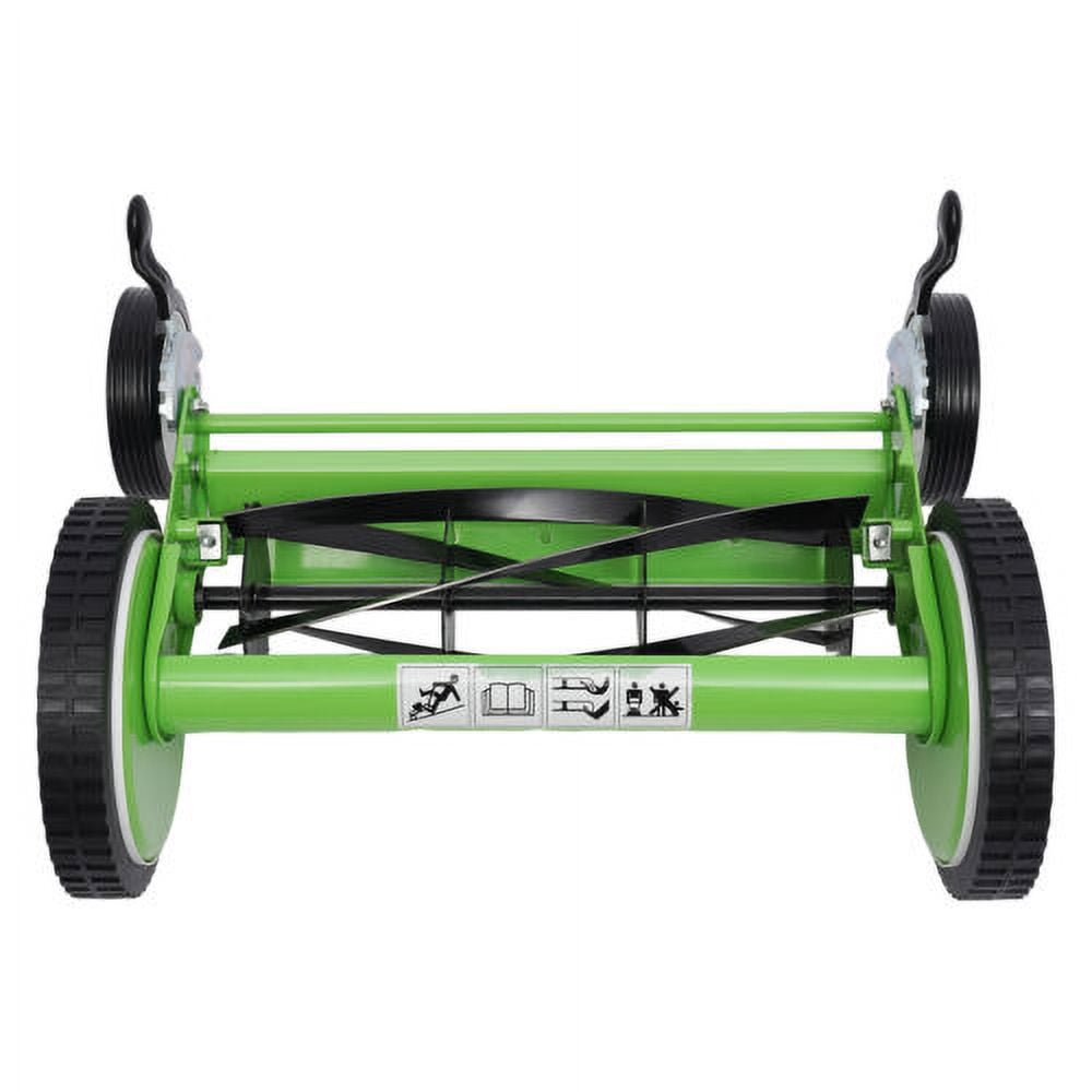 Manual Hand Push Grass Cutter Lawn Mower Lawn Cutter 16inch Cutting 5-blade