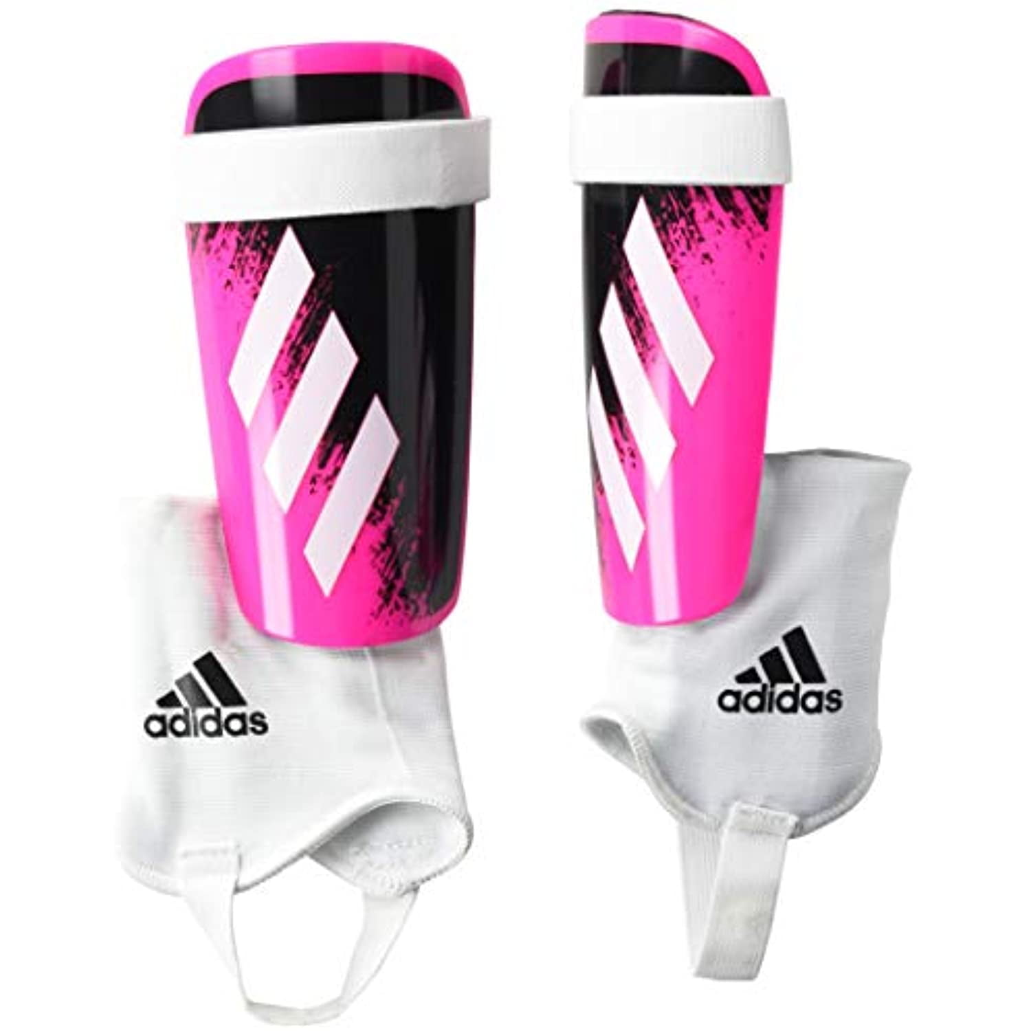 white adidas shin pads
