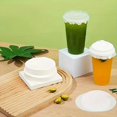 thumbnail image 3 of 100 forros desechables a prueba de fugas for tazas de café, almohadillas de papel aptas for alimentos for prevenir derrames, ideales for tazas de té con leche, jugos y bebidas, 3 of 7