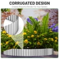 thumbnail image 6 of Garden Corrugated Metal Landscape Edging, 6" x 20' Sturdy Galvanized Steel Yard Edging,Flexible Long Strips of Lawn Edging for DIY Raised Flower Bed Tree Surrounds Borders - Silver, 6 of 8