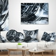 thumbnail image 4 of Designart 3D Abstract Art Black Spiral - Abstract Throw Pillow - 12x20, 4 of 5
