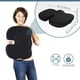 thumbnail image 2 of Cojín de espuma viscoelástica y gel para silla de oficina, almohada ortopédica para el coxis con espuma viscoelástica de gel fresco y funda de malla ventilada, uso versátil para automóviles y aviones, 2 of 7