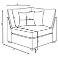 thumbnail image 4 of Pemberly Row 6-piece Fabric Upholstered Modular Sectional Gray, 4 of 15
