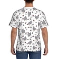 thumbnail image 3 of Bixox Men's Funny Chicken Printed Short Sleeve Skinny Athletic T-Shirt, 3 of 6