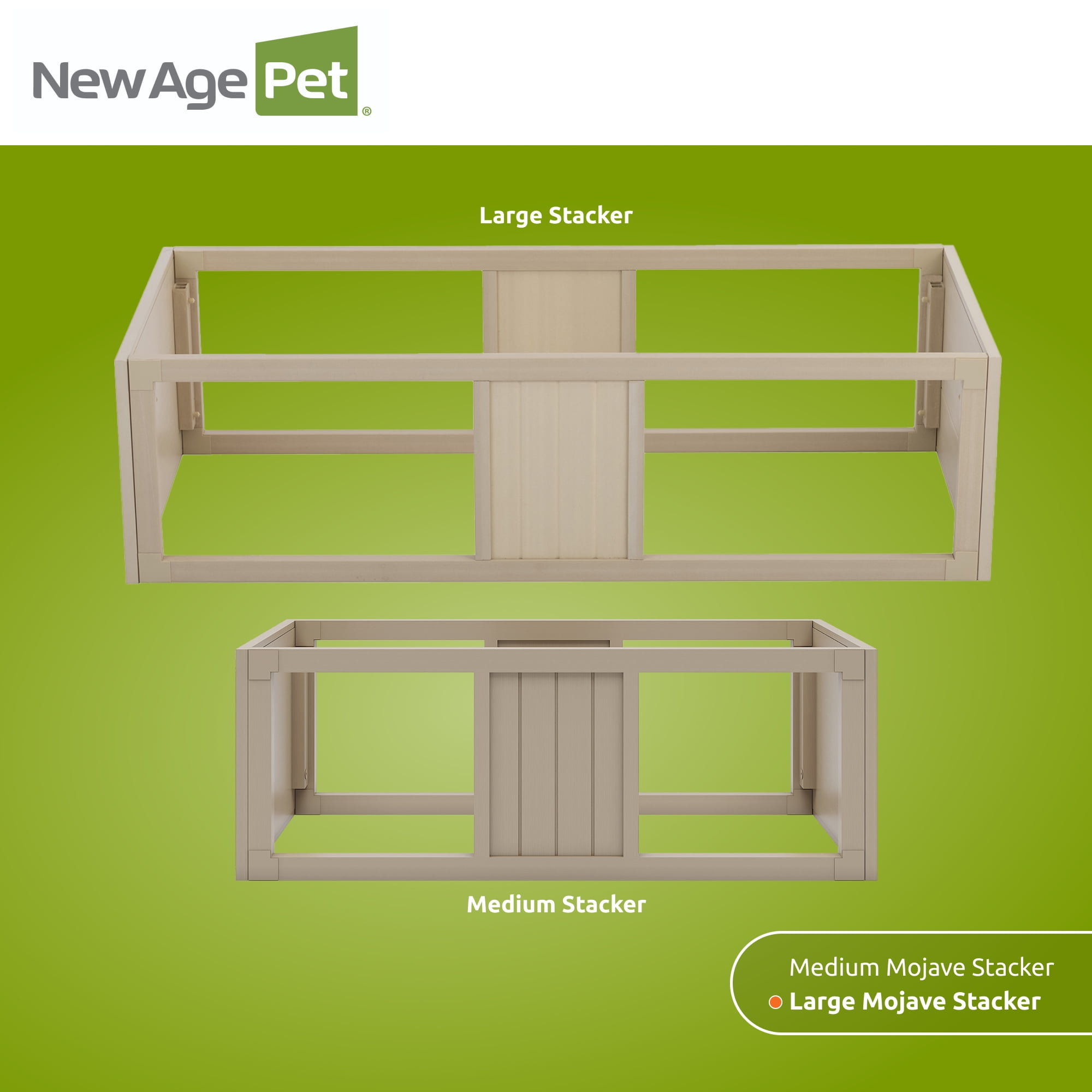 New Age Pet® ECOFLEX® Mojave Reptile Habitat Stacker in Large 48" Maple for Lighting