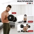 thumbnail image 4 of Set de Mancuernas Ajustables X-Rush Titan 15 kg de Plástico ABS con Núcleo de Cemento, Barra Recta de Conexión y Accesorios para Entrenamiento en Casa, 4 of 6