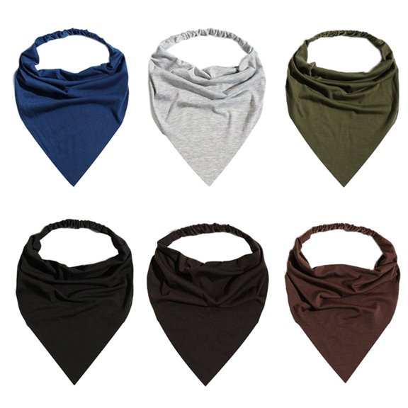 Headscarf for women - elastic large Bohemian triangle headscarf