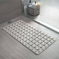 thumbnail image 3 of Bath Bliss Non-Slip PVC Bubble Texture Bath Mat in Beige, 3 of 4