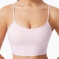 thumbnail image 5 of Ynynloco Sports Bras for Women - U-Neck Push Up Adjustable Thin Straps Padded Yoga Top Basic Wireless Camisole, 5 of 5