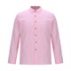 thumbnail image 4 of pstuiky camisa de manga larga para hombre, Camisa de negocios para hombre con cuello abatible y botones de manga larga Tops de hombre l, 4 of 5