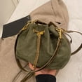 thumbnail image 7 of Hsqqdc Soft Suede Drawstring Bucket Crossbody Bag for Women, Casual Shoulder Handbag Purse, 7 of 7