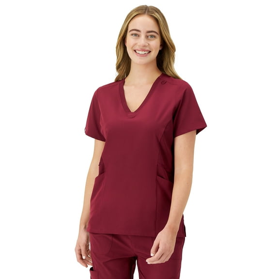 Hanes Womens Scrubs Healthcare Top, Comfort Fit Moisture-Wicking Stretch Scrubs for Women