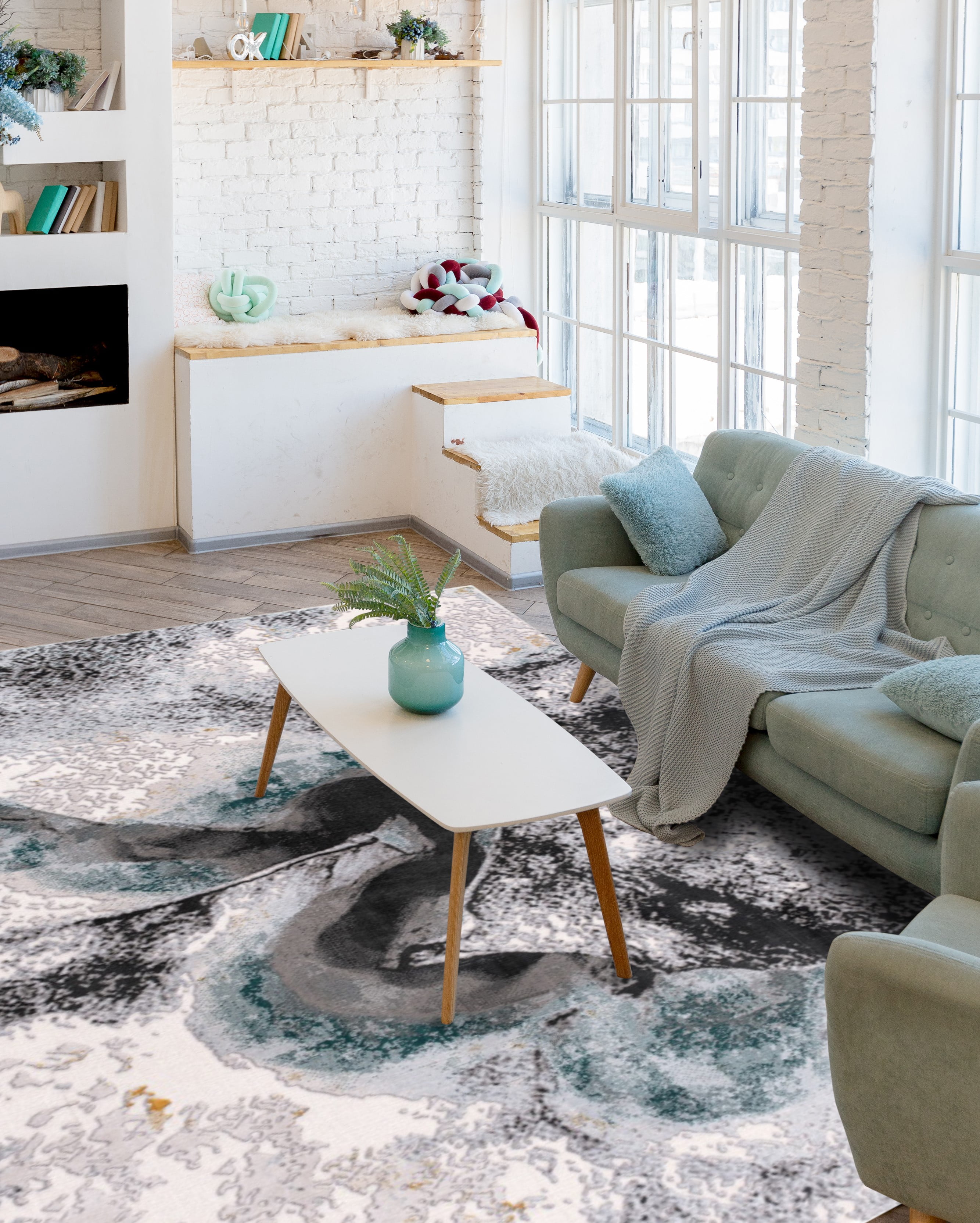 Rug Branch Oasis Collection Modern Abstract Area Rug