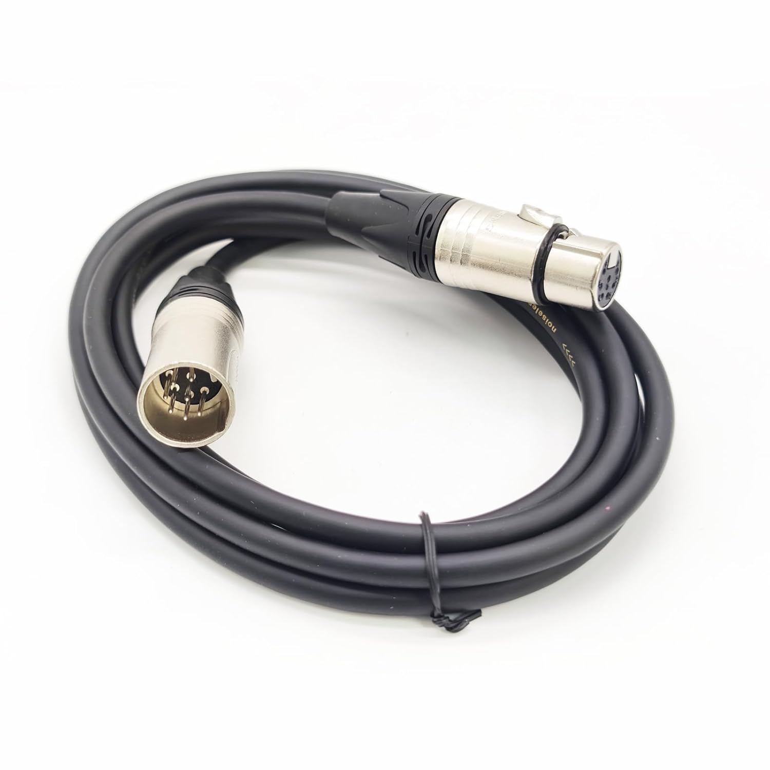 mistyhony 6.56ft 7 Pin XLR Connector Cable, XLR Microphone Cable Balanced Male to Female Connections for Microphone and Audio Interface, Straight Female to Male Plug Cable（2Meter）