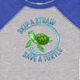 thumbnail image 4 of Inktastic Skip a Straw Save a Turtle with Cute Green Sea Turtle Boys or Girls Baby Bodysuit, 4 of 5