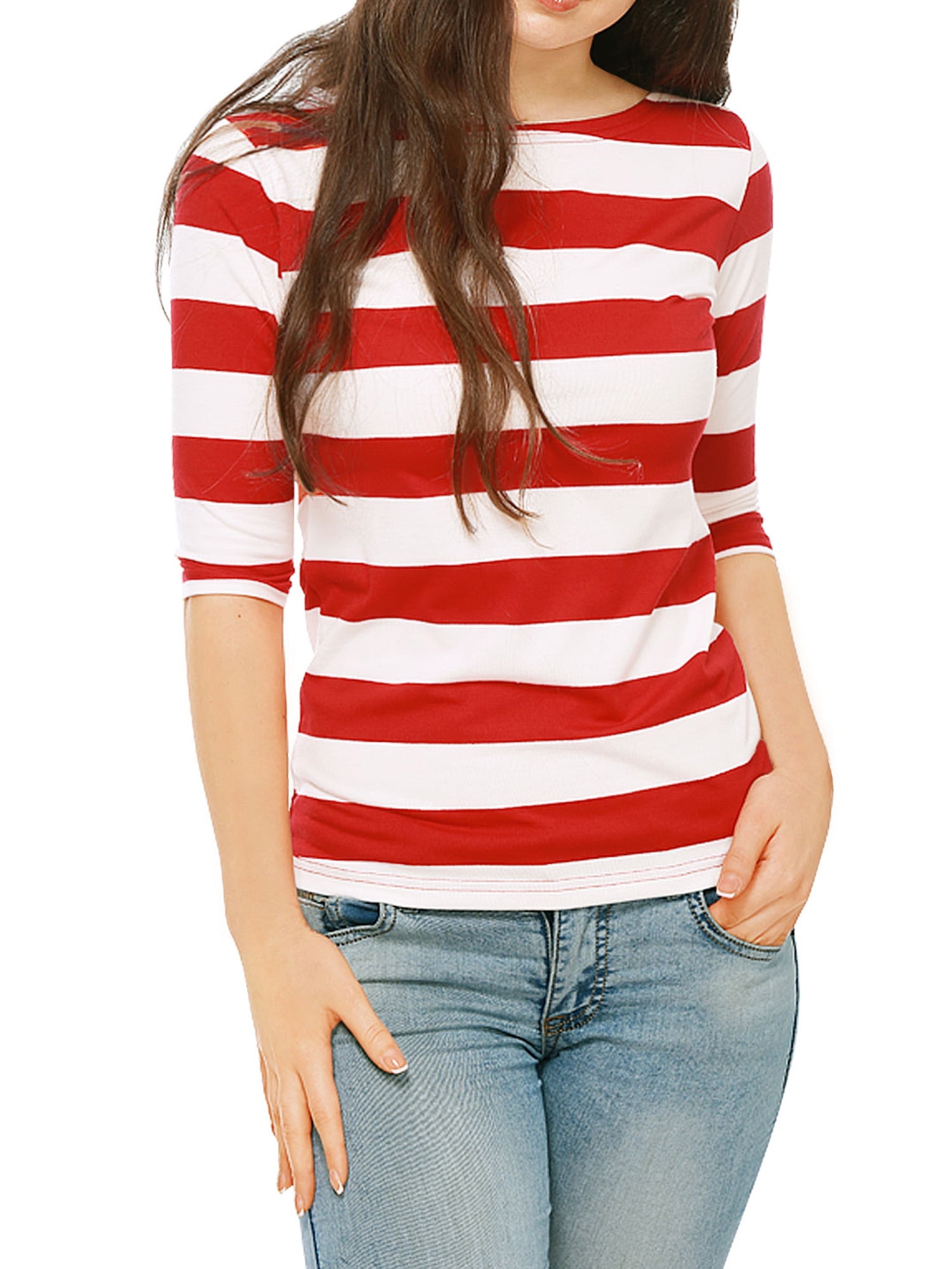 boat neck long tops for ladies