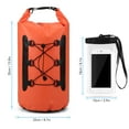 thumbnail image 4 of 15L Waterproof Dry Bag with Phone Case Bag Roll Top Dry Sack For Kayaking Boating Fishing Surfing Swimming Rafting, 4 of 8