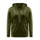 thumbnail image 3 of Sudadera con Capucha y Media Cremallera de Terciopelo para Mujer, Estilo Informal, Larga, con Bolsillos Verde L, 3 of 7