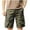 Army Green, variant on Ripstop Cotton Cargo Shorts for Men Summer Outdoor Hiking Shorts Elastic Waist Drawstring Short Pants with Multi Pockets Gray S