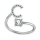 thumbnail image 1 of Anillos para mujer, regalos para mujer, exquisita moda, anillo de cobre con 26 letras del alfabeto inglés, anillo de moda., 1 of 3