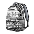 thumbnail image 2 of Moroccan Design Tribal Print Backpack - Oversized 17" Laptop Sleeve with Reinforced Stitching | Vintage Bohemian School Bag for College Students, Durable Oxford Fabric Daypack for Daily Use, 2 of 6