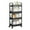 Black, variant on YIEMEEN Space Saving Snacks and Drink Storage Unit Convenient Rolling Cart for Picnics