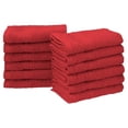 thumbnail image 1 of Superior EF-FACE CB Eco-Friendly 100 Percent Ringspun Cotton Face Towel Set - Cranberry, 12 Pieces, 1 of 1