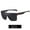 C7 sand black/red/all gray, variant on P0110 Personalized Siamese Large Frame Sunglasses Men‘s Trendy Driving Polarized Sunglasses