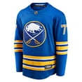 thumbnail image 2 of Men's Fanatics JJ Peterka Royal Buffalo Sabres Home Breakaway Jersey, 2 of 3