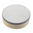 thumbnail image 2 of Tambor de mano de pandereta, juguete de percusión para niños, tambor de mano de madera, tambor de marco de madera para adultos, baile, familia, boda, 7 pulgadas blanco Hugo Pandereta, 2 of 10