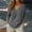 Dark Gray, variant on Women Cotton Linen Tops Cute Basic Tops For Women Cotton Linen Shirts For Women Custom Tshirts For Women Womens 3/4 Sleeve Tops Trending Womens Clothes Linen T Shirts For Women