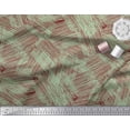 thumbnail image 3 of Soimoi Red Cotton Duck Fabric Abstracts Abstract Printed Fabric 1 Yard 42 Inch Wide, 3 of 3