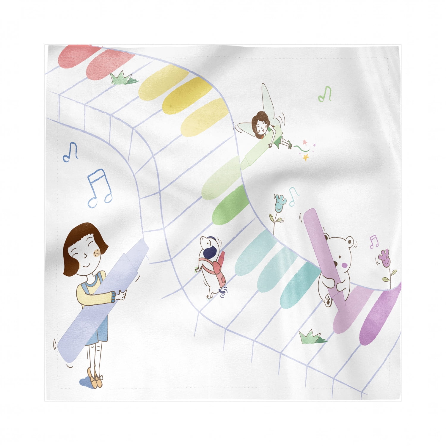 Blossom Fairies Reversible Cloth Napkins//Set of 4