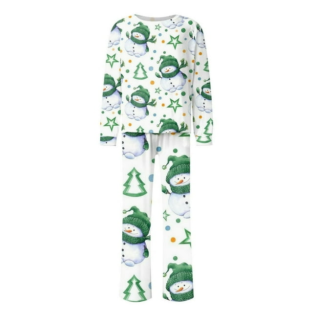 Pyjamas de Noël Assortis pour Femmes Ensembles de Pyjamas de Vacances pour la Famille