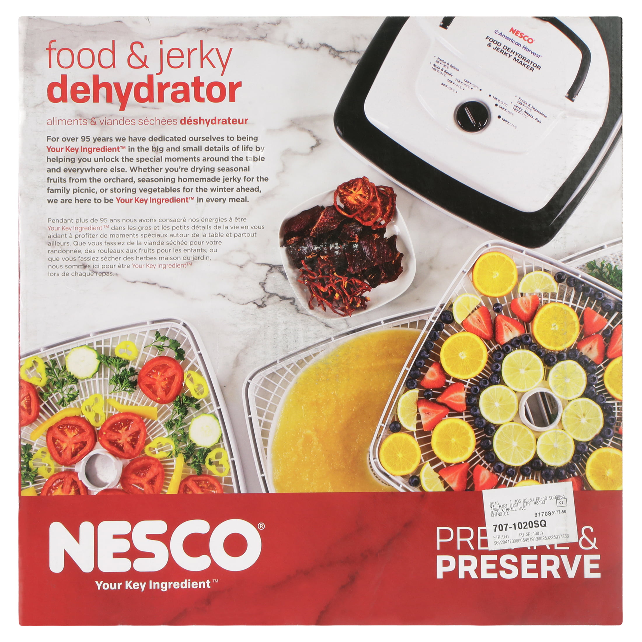 Nesco FD-80 American Harvest Square Dehydrator and Jerky Maker, White