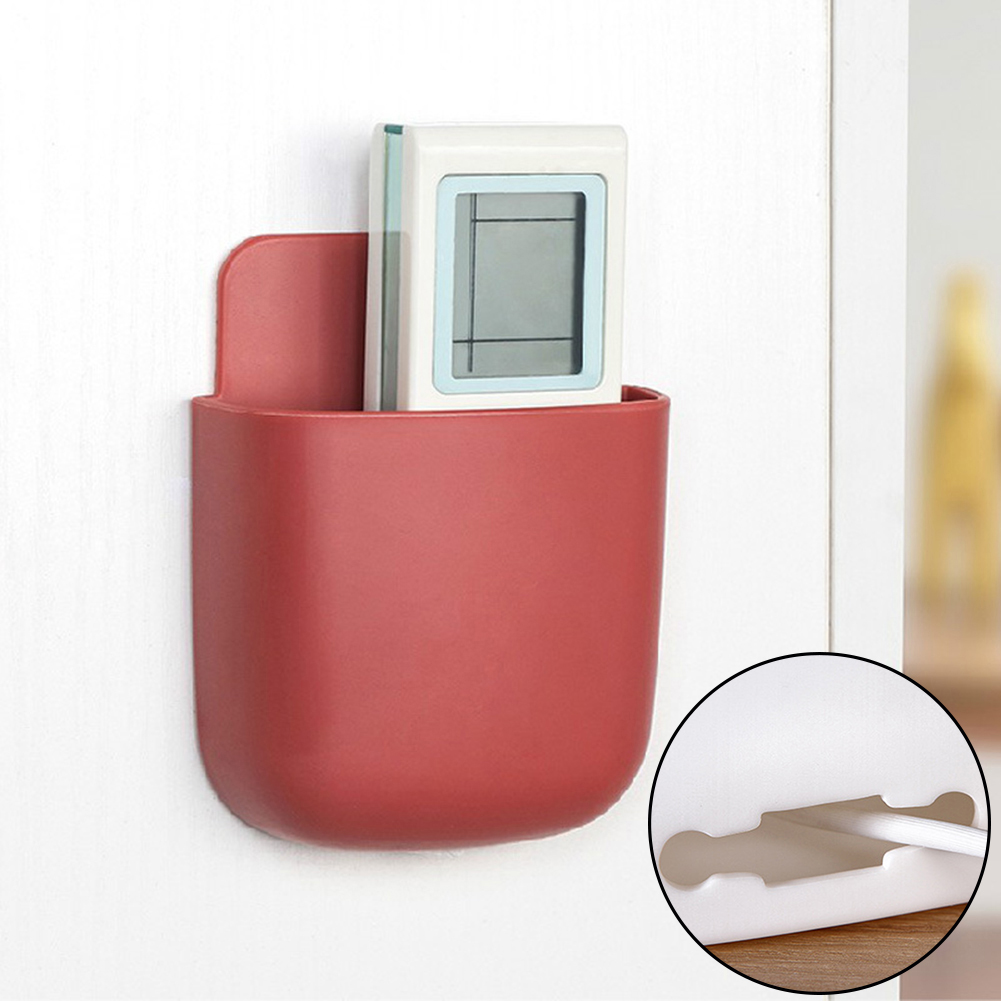 Bueautybox Remote Control Holder Organizer Wall Mounted Storage Box