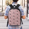 thumbnail image 5 of Uemuo Cute Calf Printed Durable 17-inch Student Backpack - Lightweight, Waterproof, Adjustable Straps, Ideal for School, Work, Travel, 5 of 5