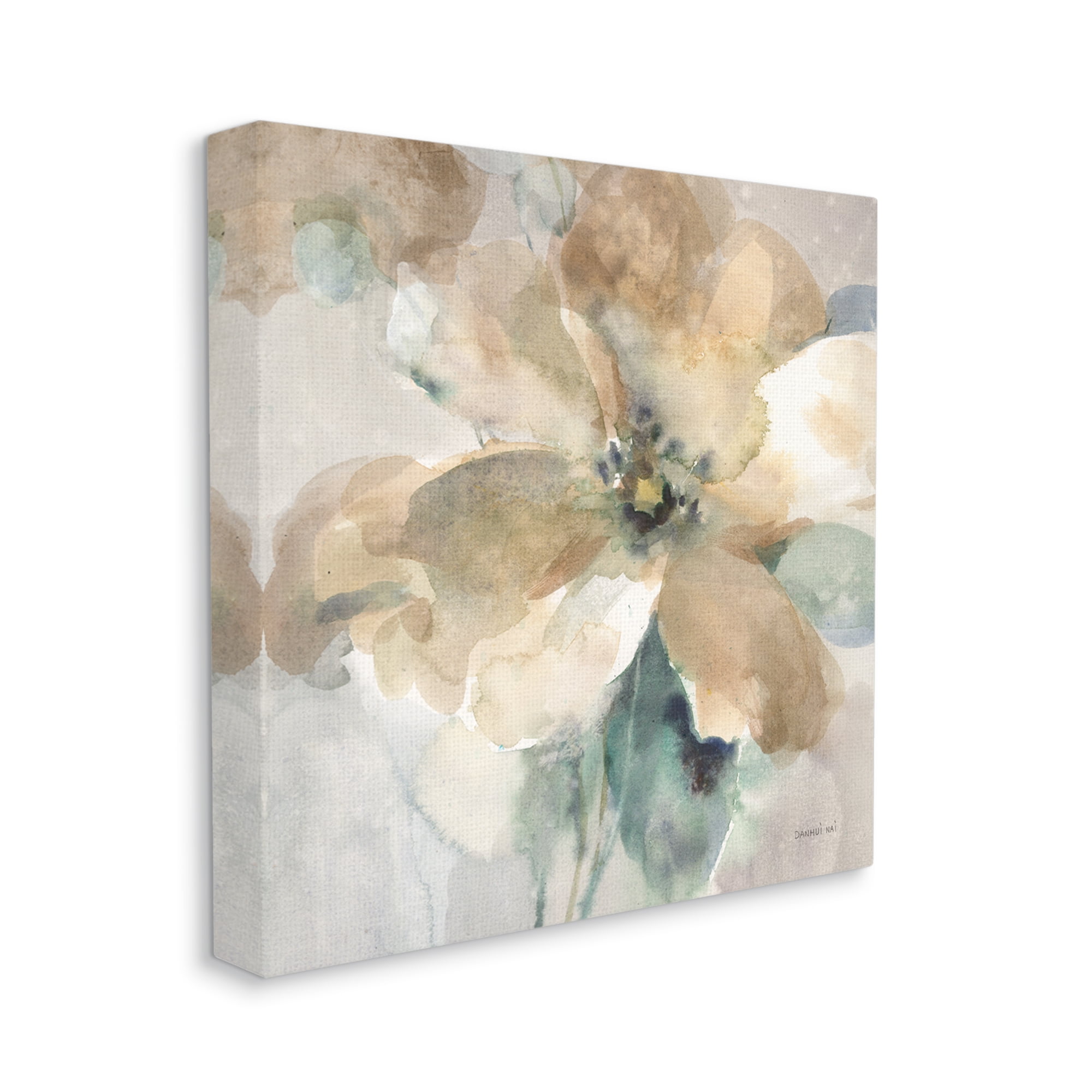 Stupell Industries Abstract Flower Petals Botanical & Floral Painting Gallery Wrapped Canvas Print Wall Art, 24 x 24