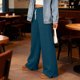thumbnail image 5 of RKSTN Wide Leg Sweatpants Women Plus Size Baggy High Waist Stretch Athletic Joggers Pants Womens Casual Solid Oversized Loose Elastic Waist Drawstring Running Fitness Straight Leg Workout Sweatpant, 5 of 10