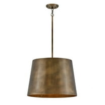 1 Light Medium Outdoor Pendant In Modern Style 20 Inches Wide By 15.25 Inches High-Burnished Bronze Finish Hinkley Lighting 11154Bu
