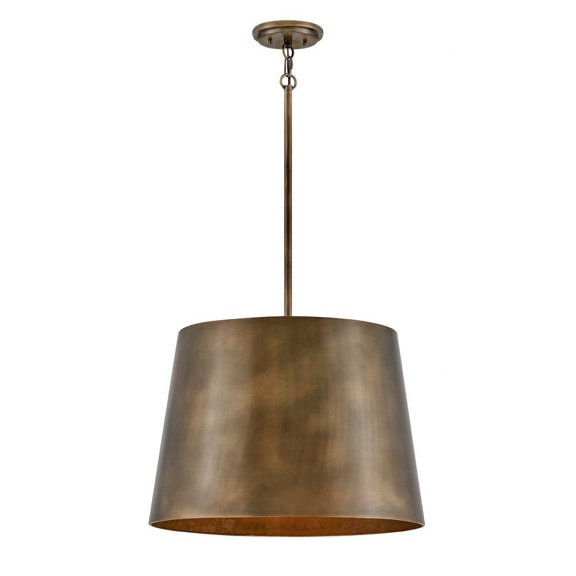 1 Light Medium Outdoor Pendant In Modern Style 20 Inches Wide By 15.25 Inches High-Burnished Bronze Finish Hinkley Lighting 11154Bu