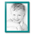 thumbnail image 2 of ArtToFrames 14" x 18" Aqua Picture Frame, 14x18 inch Green Wood Poster Frame (WOM-4428), 2 of 8